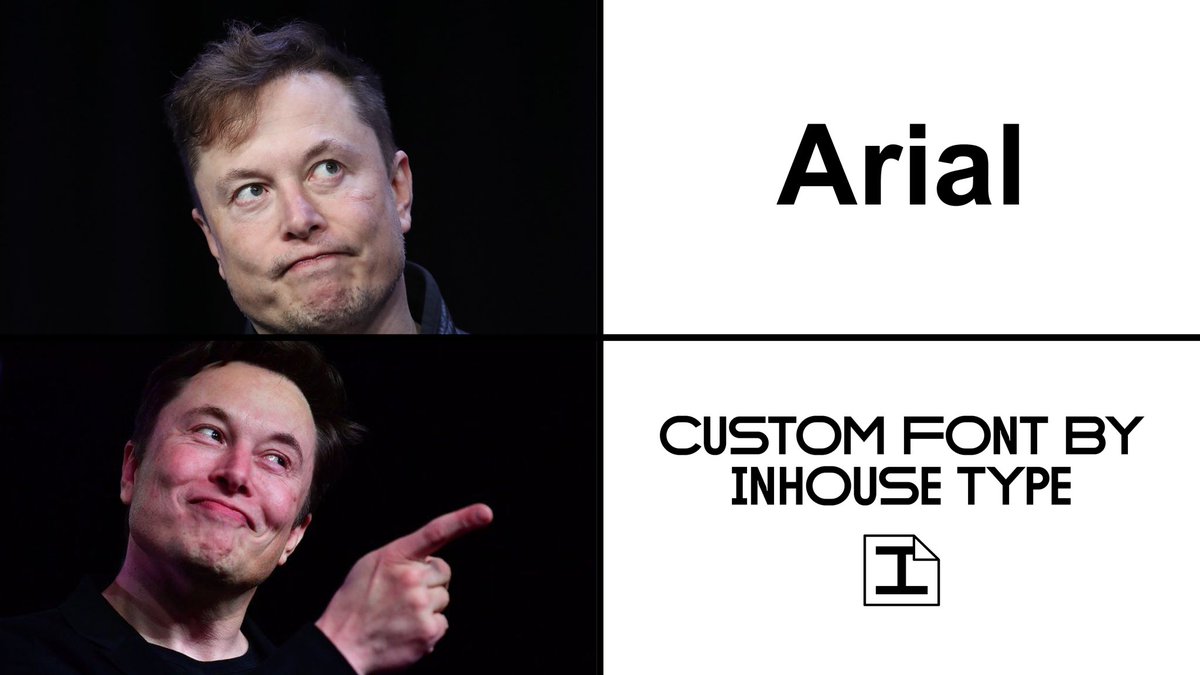🔥 What do @Twitter and <a href="/PayPal/">PayPal</a> have in common? It's not just <a href="/elonmusk/">Elon Musk</a> ! They all use the power of custom fonts to set themselves apart. Want to join their league? At Inhouse Type, we create unique typefaces that will make your brand unforgettable. Elevate your visual identity