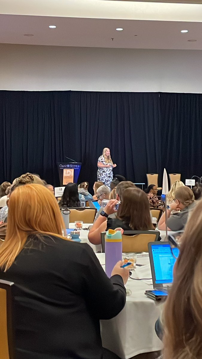 cscaMatthew's tweet photo. @MsDraughn_SCC at @ASCAtweets #daldi23 “They knew better so they could do better.” Speaking about staff pivoting doing quarantine and having a meaningful morning meeting program. https://t.co/sV6qv07Enb