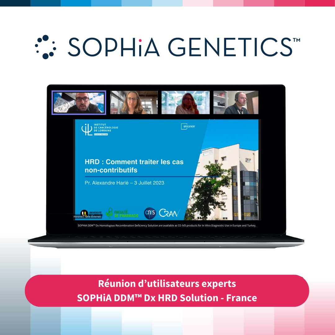 SOPHiAGENETICS's tweet photo. We are glad to share that another “HRD Experts Users session” has been successfully conducted in France!
Learn about the impact of HRD on cancer development: https://t.co/oLGWDnVMQV
#HRD #HomologousRecombinationDeficiency #cancerresearch #ovariancancer #oncology https://t.co/0yqa73OP2X