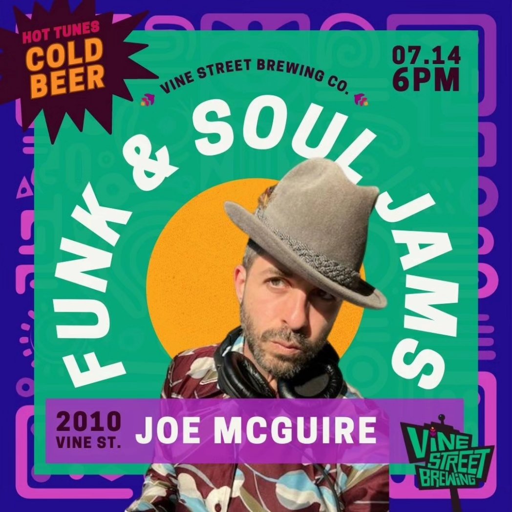 Vinestbrewing's tweet photo. It's the weekennnnd baby! And that means it's time to get ready to groove tonight to funk and soul with Joe McGuire, and turn up to house and afrobeat by KC Soul! 🕺🏾🔥 🍻✨ 

Beers flow from 3-9 pm. Music goes from 6-9 pm. See you there! https://t.co/ggdZIkgHSk