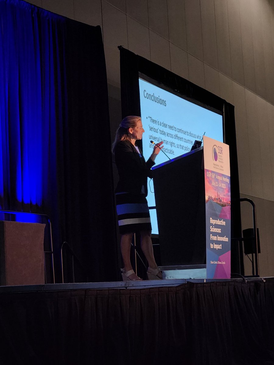 VirginiaSavy's tweet photo. Such a great &amp; thought-provoking talk from @VarditRavitsky at @SSRepro. We need to engage society to talk about #ethics in #reproduction! ✔️ #ReproductiveRights #reproductiveLaws https://t.co/nk3GRtxuMr