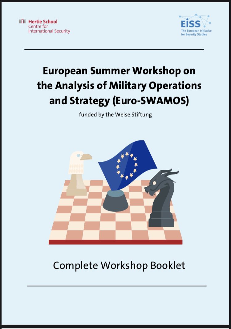 aa_gilli's tweet photo. Very pleased to have contributed to this year #Euroswamos edition organized by @Hertie_Security @thehertieschool and @EISSnetwork through Hugo, Marina, and Mauro. Pleased also to have moderated @antbrucekingβs stellar lecture on land warfare. https://t.co/RWMqbdEOsk