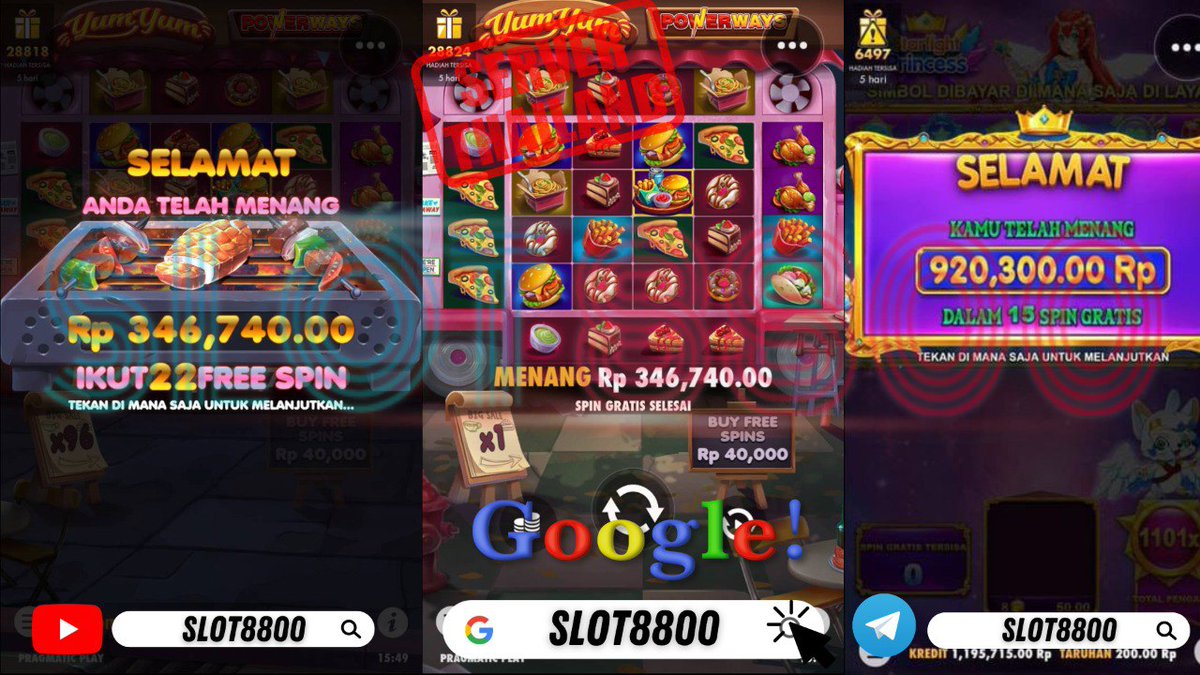 SLOT8800's tweet photo. BUKTI KEMENANGAN SLOT8800 ‼️ 🥰😍

📌 STARLIGHT PRINCESS
📌 YUM-YUM

◼️ KODE UNIK 333
◼️ DEPOSIT 3X BERUNTUn
POLA SIMPLE PROFIT
📍 ✅❎❎ 100X AUTO DC OFF
📍 ���✅✅ 100X AUTO DC ON
📍 JIKA SKETER TURUN NAIKAN BET 

🔗LINK LOGIN ➡️ https://t.co/2Q3ZPSNeyP https://t.co/TaVRINi4ny