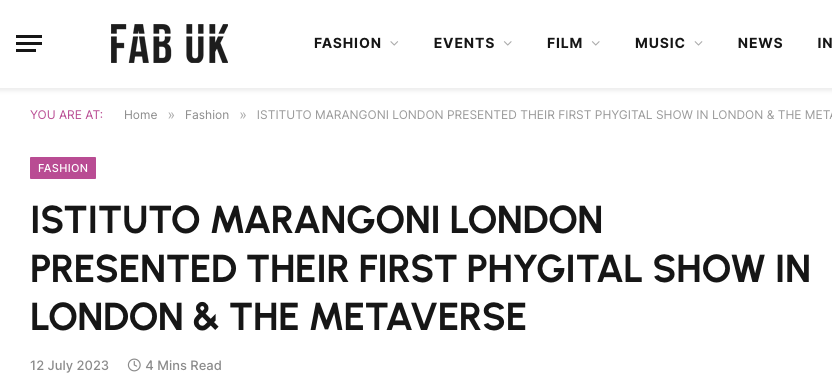 IssaPRofficial's tweet image. @FabUK featured #IssaPRClient @marangonischool London&apos;s Graduate Fashion Show this week in a feature with 32 images from the #DISRUPTDISTORT runway. The #designeroftheyear is Hyun Jik Yoo. Read here bit.ly/3JZBETM #IssaPR

📸 : @marangonischool London &amp;amp; FabUK