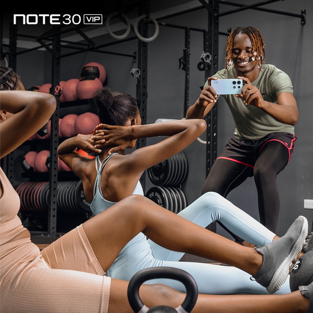 InfinixNigeria's tweet image. Take your workout to another level this weekend with the #InfinixNote30VIP 
    
#TakeChargeWithInfinixNote30
