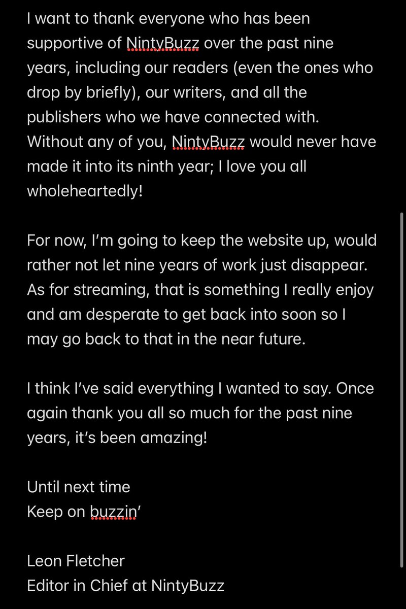 An important announcement 😭