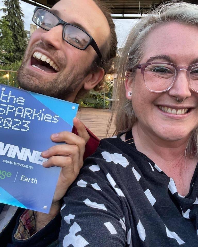 We are utterly thrilled to announce we won the Tech For Good award at this year's <a href="/techSPARKuk/">techSPARK</a> Sparkie awards! #TheSPARKies2023