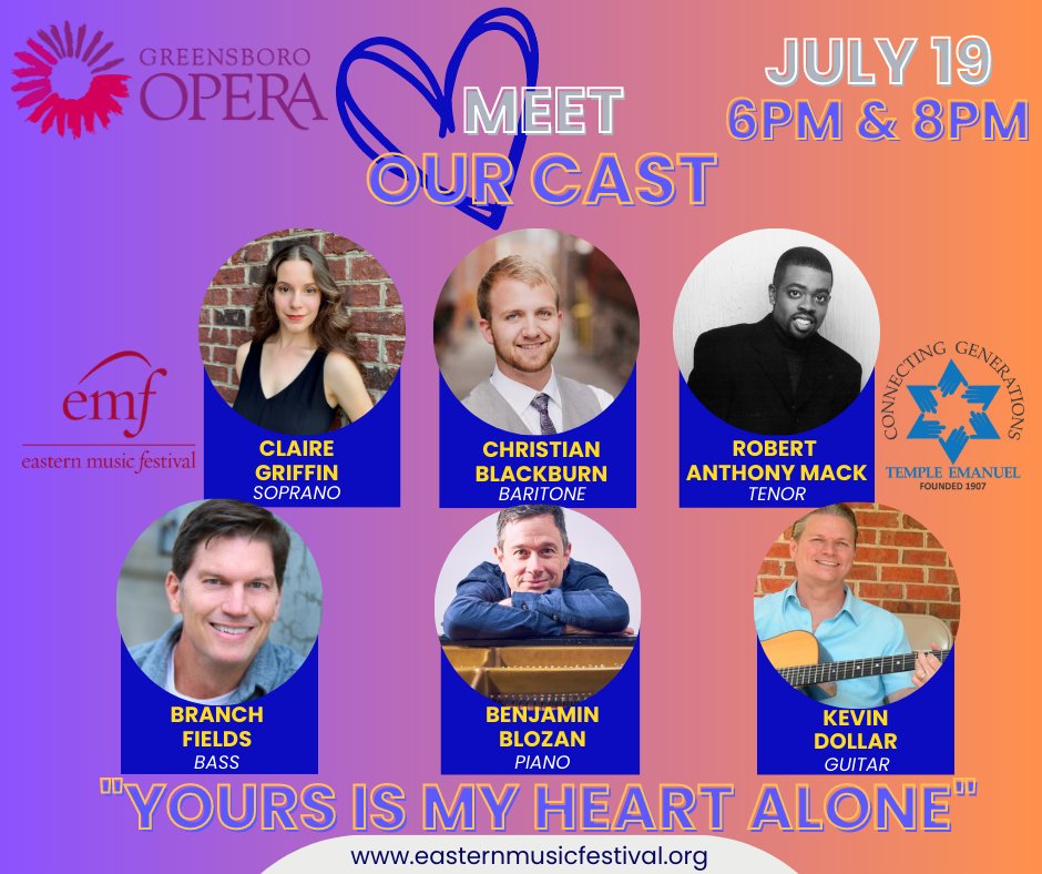 GreensboroOpera's tweet photo. Read through the bios provided by our cast in our latest email. And be sure to sign up for our regular email communications at info@greensboroopera.org
https://t.co/tuuzeG931g https://t.co/39taMkvx39