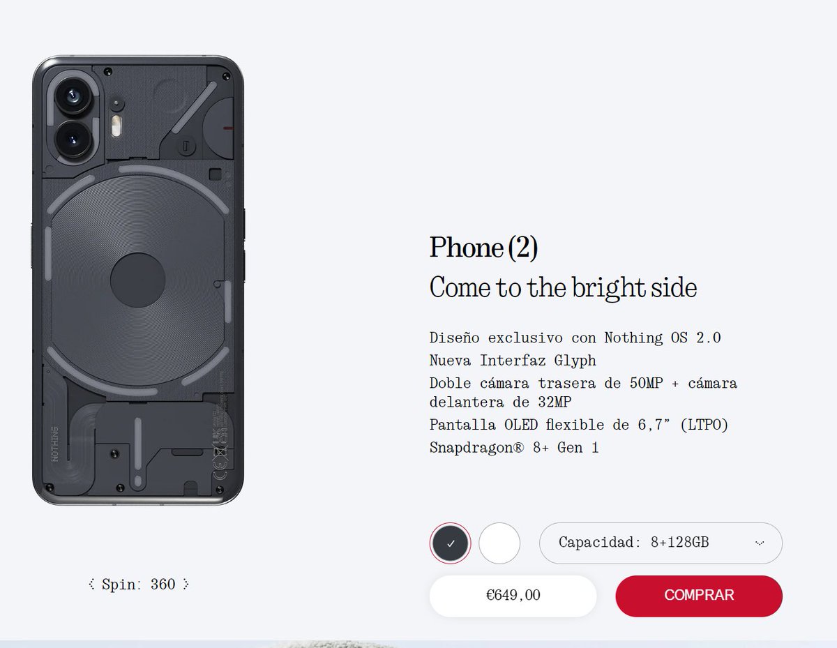 TechTabletscom's tweet photo. The hype for the Nothing Phone 2 seems a bit over the top, for 72 euros less you can get the OnePlus 11 with cooler running SD8Gen2, better screen resolution, larger battery, 4GB more RAM, double the storage + UFS 4.0 and faster charging. You can thank me later! 

Unless you need fancy LEDs 😀