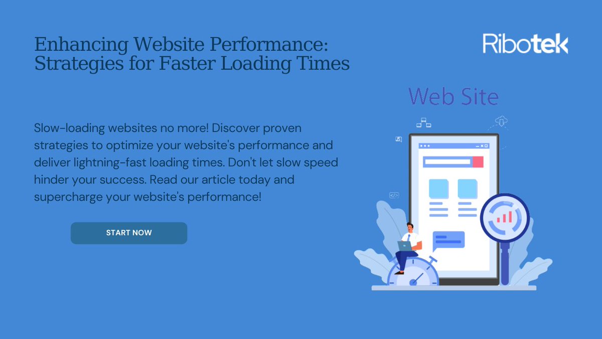 Riboteksolution's tweet photo. Check out my latest article: Enhancing Website Performance: Strategies for Faster Loading Times https://t.co/savhTa7Grs via @LinkedIn https://t.co/hfWWP0ecn2
