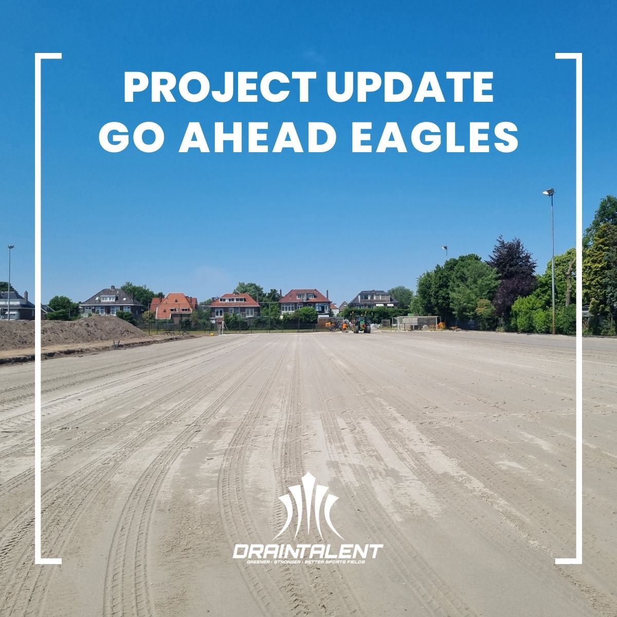 Drain_Talent's tweet photo. Project Update @GAEagles 

The new trainingpitch for Go Ahead Eagles is getting shape. A lot of work has been done last weeks.  Moisture content of the whole pitch is precisely controlled by the DrainTalent PRO which is prepared to be joined with the stadium pitch next year. https://t.co/m9YR2a9QGT