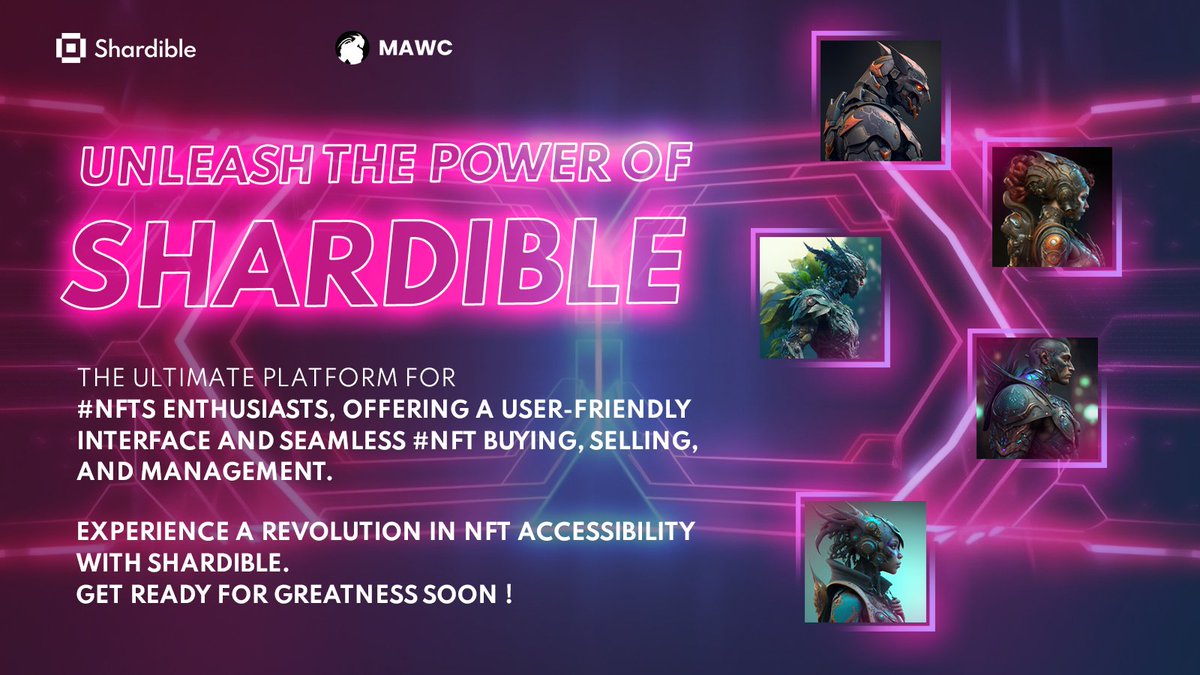 shardible's tweet photo. ๐จUnleash the power of @shardible!
๐ฅThe ultimate platform for #NFTs enthusiasts, offering a user-friendly interface and seamless #NFT buying, selling, and management.
โจExperience a revolution in NFT accessibility with #Shardible. Get ready for greatness soon ! ๐โจ https://t.co/yYNTjzAOuR