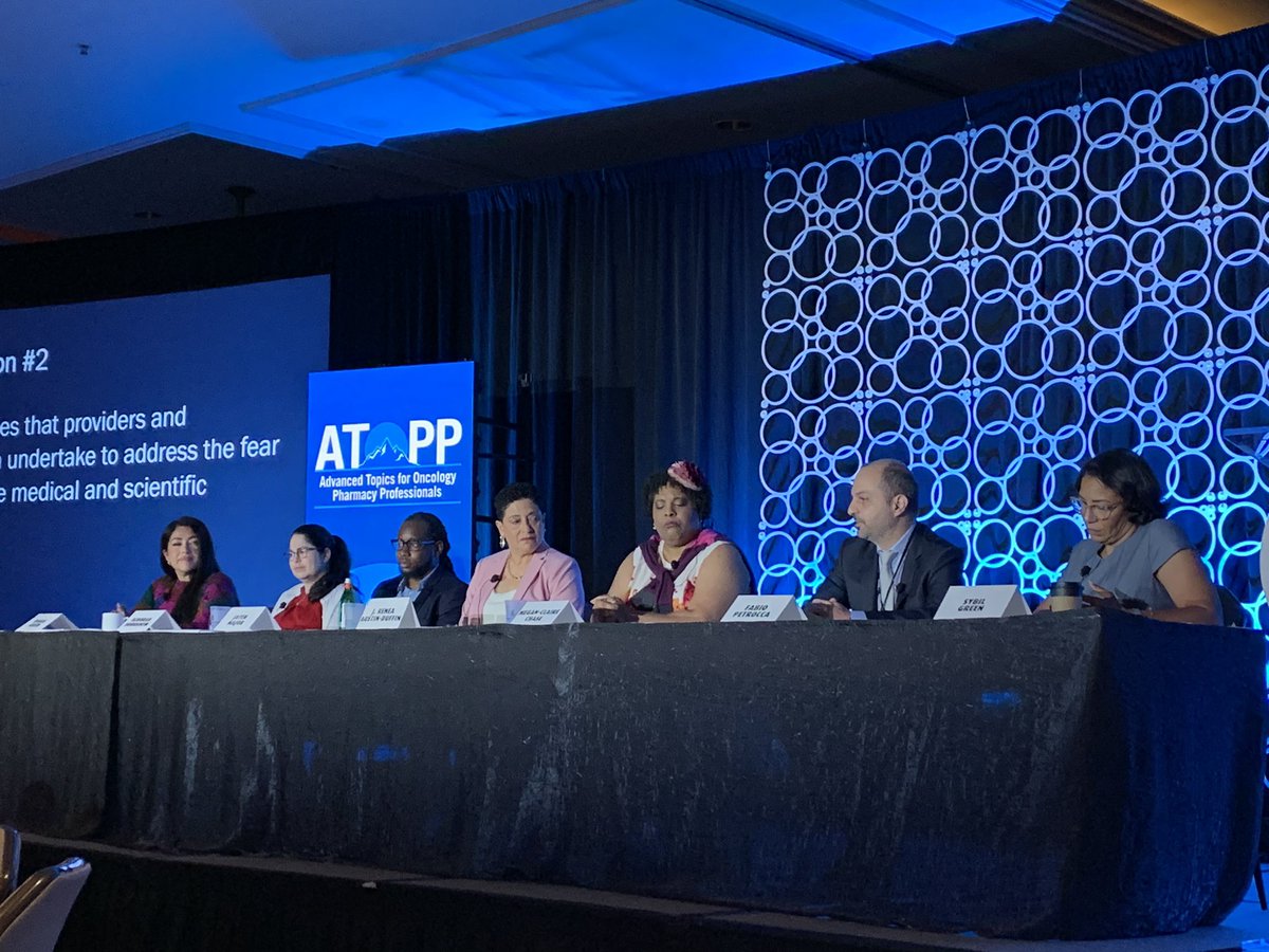 Day two of #ATOPP2023 starting off with an all-star panel discussing DEI and access in clinical trials. @atoppsummit
