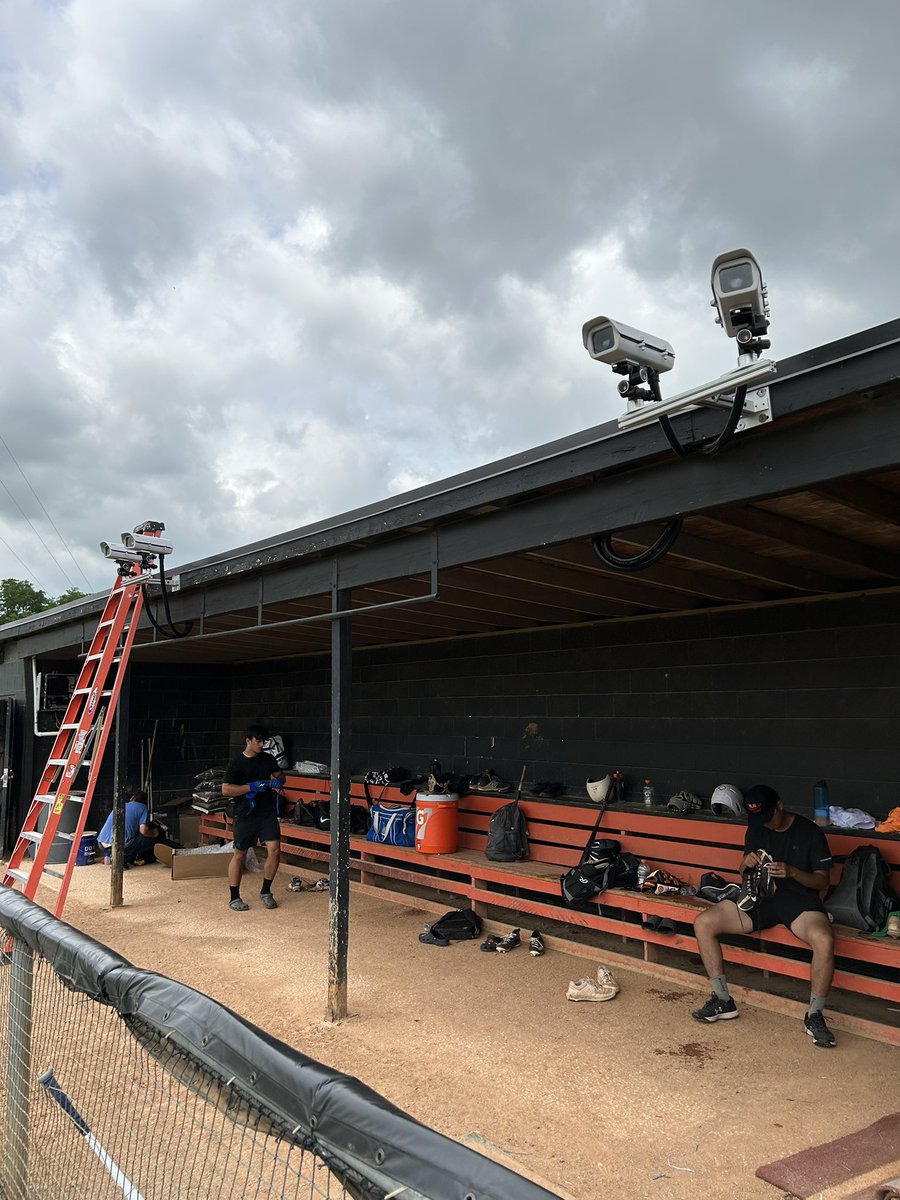 GeorgetownBaseb's tweet photo. 👀Georgetown College becomes 2nd NAIA program in the country to have @Yakkertech cameras installed. We are dedicated to ensuring we provide our players the latest and greatest player development tools to help them reach the next level #data #analytics @baseballcloud @gcathletics https://t.co/SsBEyEi2ND
