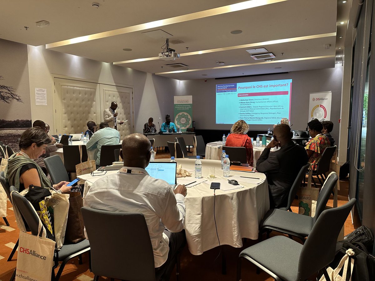 CHS_Alliance's tweet photo. This week the #CHSRevision global consultation continued with two workshops held in #Panama City and #Dakar.
 
Aid actors and representatives from NNGOs, INGOs, policymakers, UN &amp; donors gathered together to discuss the first draft of the updated #CoreHumanitarianStandard. https://t.co/HQpKq558S7