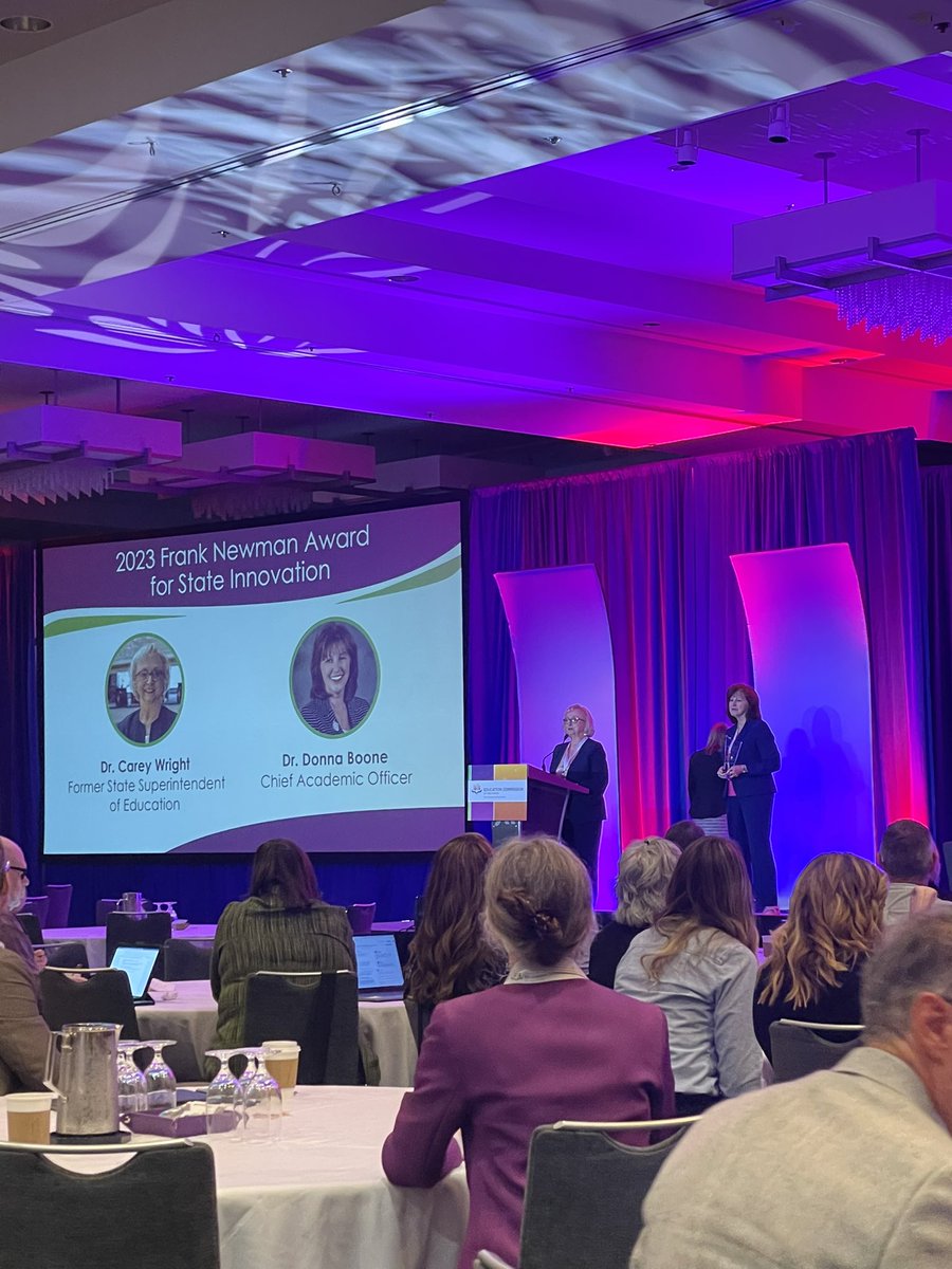 kymyona_burk's tweet image. Such an honor to serve as a presenter at the 2023 National Forum on Education Policy and proud to be present as MS was awarded the Frank Newman Award for Education Innovation… #Mississippiproud #literacyandjusticeforall @ExcelinEd @MissDeptEd