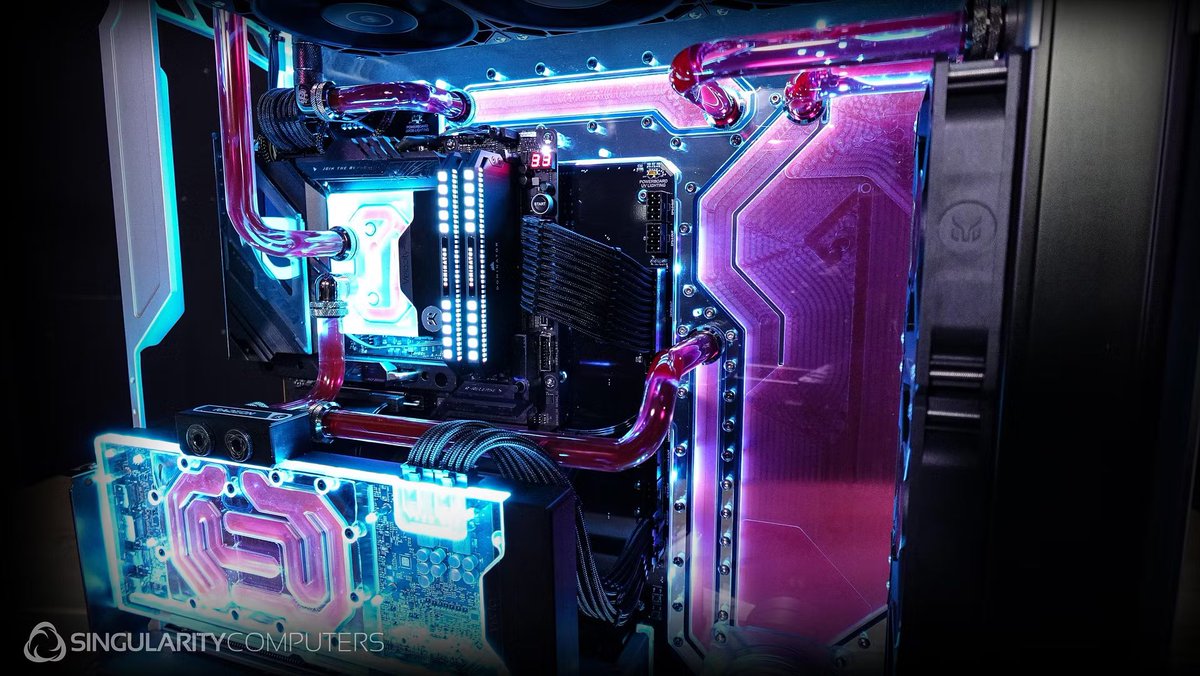 SingularityC's tweet photo. Build #69 Spectre Integra Ionized Purple
#singularitycomputers #spectreintegramdualloopsidepanel #customsidepanel #watercooling #liquidcooling #spectreintegram #spectre #custombuilds #singularitycomputers #gamingsetup #watercooled #pchardware #gamer #pcgaming https://t.co/mDzbKTP4Pu