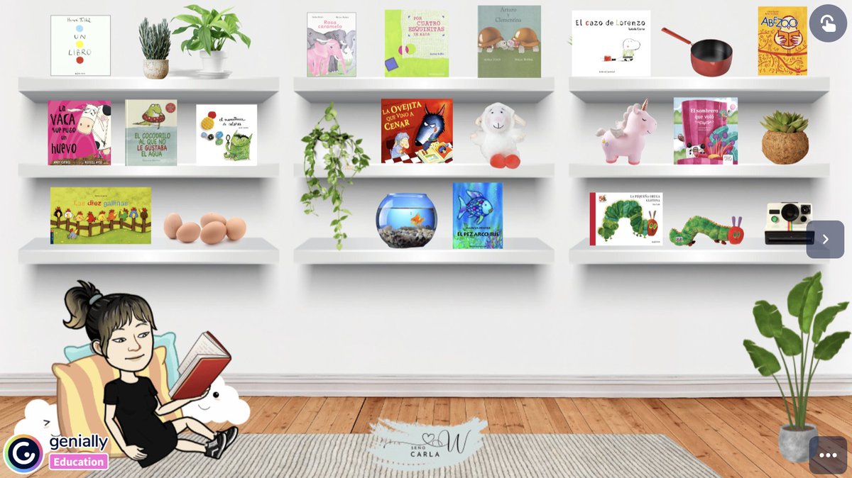 Comparto esta biblioteca interactiva de videocuentos que he montado en <a href="/genially_es/">Genially (Español)</a> #genially con recopilación de algunos álbumes ilustrados. Inspirada en el modelo de @miriam_eslteacher. <a href="/ComunicApro_/">ComunicA</a> <a href="/rosa_yl/">Rosa Yáñez</a> <a href="/majobla2010/">Mayte Martín</a> <a href="/RedBECREA/">Red BECREA Málaga</a> view.genial.ly/64a03b9ebe04fb…