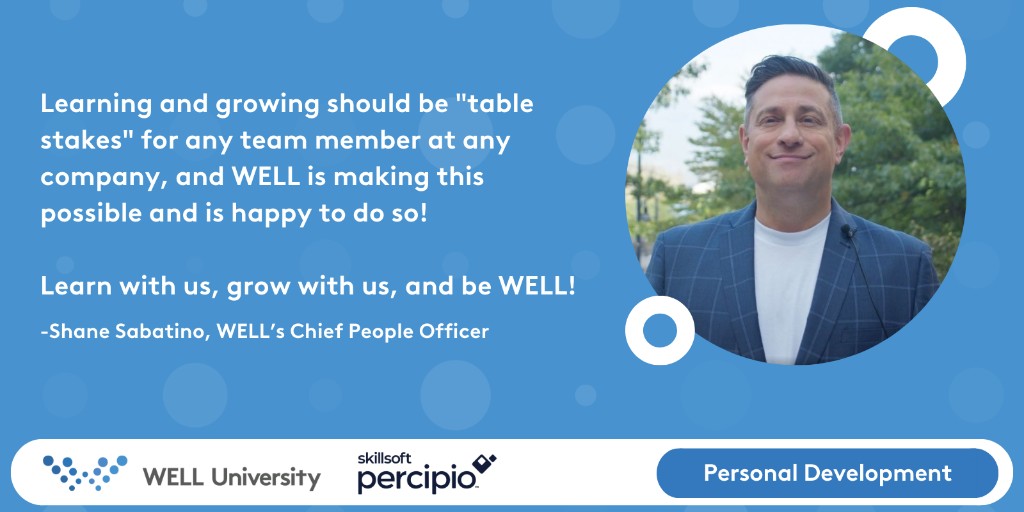 wellhealth's tweet photo. WELL is thrilled to announce the launch of #WELLUniversity powered by @Skillsoft Percipio! 📚💻
Through Skillsoft Percipio, our team members can access an online learning platform with tens of thousands of educational resources from the world's best instructors!
#Skillsoft https://t.co/1SdOJ02tpv