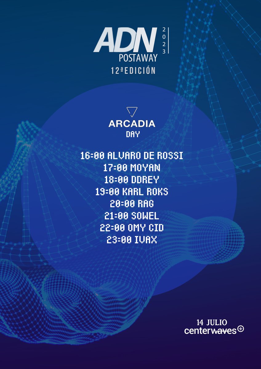 🔊#ADNPostaway2023

👤<a href="/imAlvaroDeRossi/">Alvaro De Rossi</a> - @ArcadiaRecords Day

📎twitch.tv/centerwaves