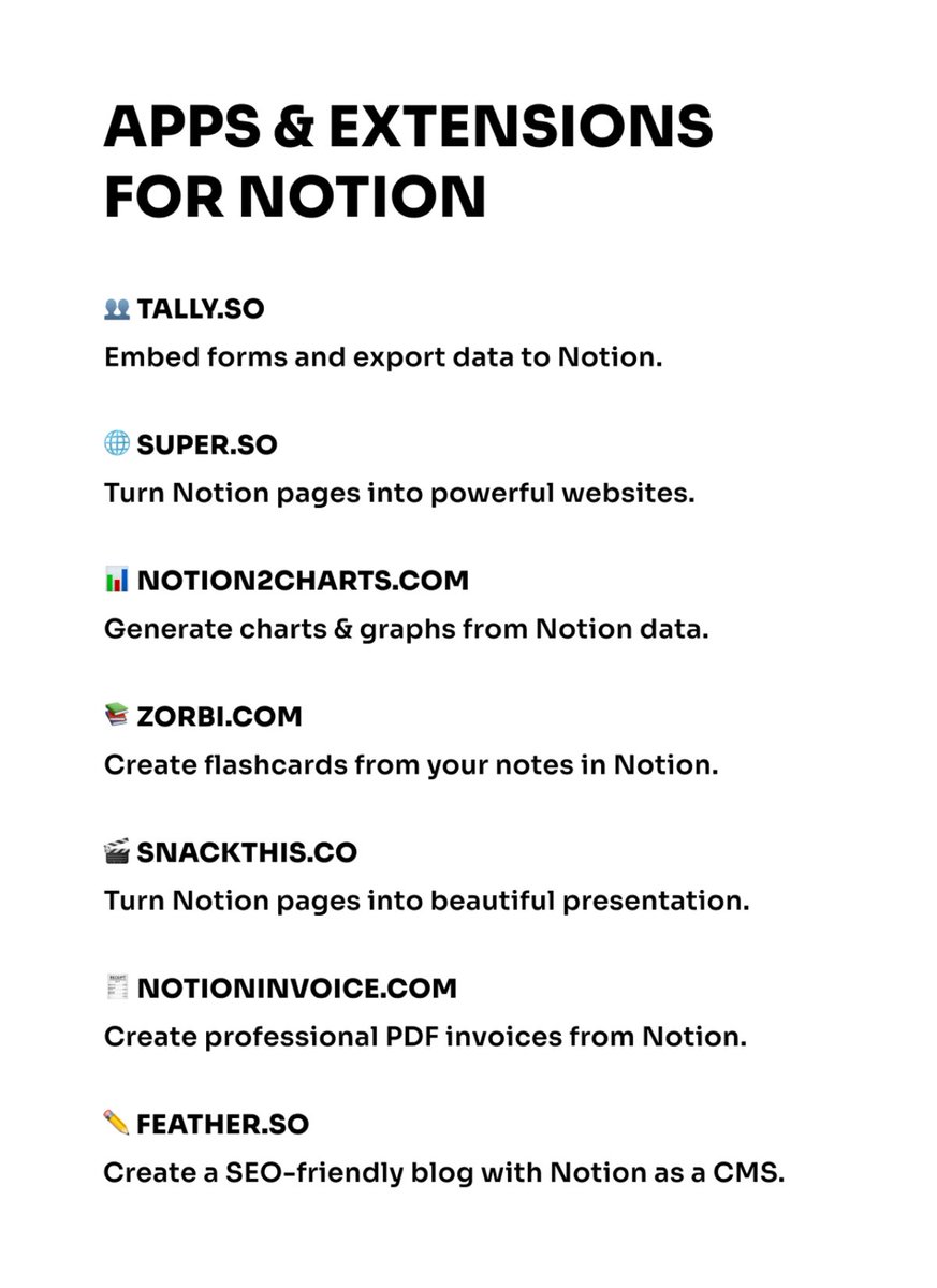 heyeaslo's tweet image. Here are some of my favorite Notion tools: