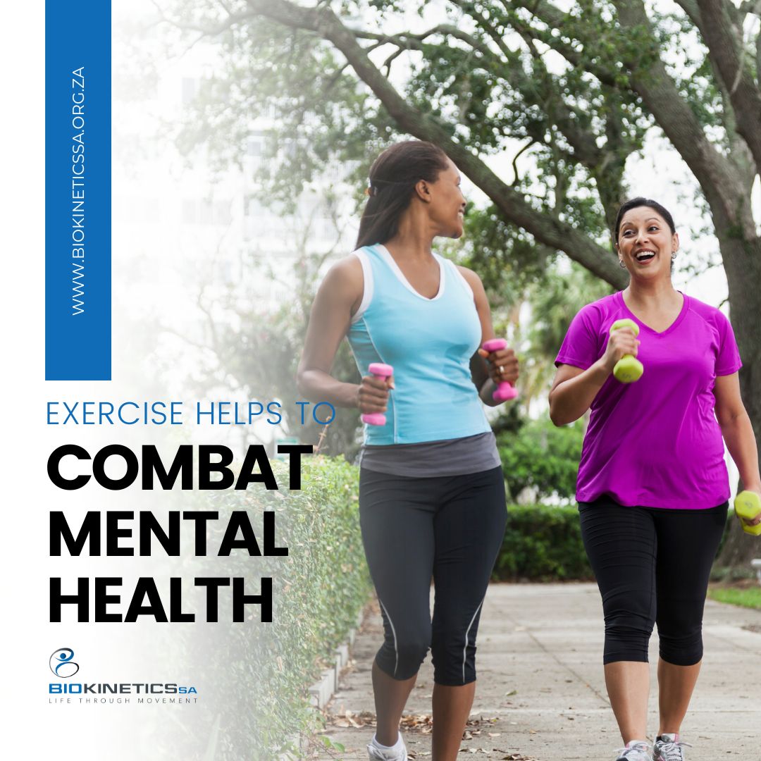 BiokineticsSA's tweet photo. Combatting mental health through exercise.
Research suggests physical activity can be as effective as antidepressants or psychological treatments and it can be a valuable addition to other treatment options.
#BiokineticsSA
#MentalIllnessAwereness
#Exerciseandmentalhealth https://t.co/SOmM8Ysq4D