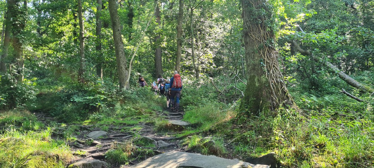What a lovely day as my last day of delivery in my current job. Year 6 from one of my current schools got the train out to the Peak District and then walked the 9km back. They did the navigating using what they had learnt in Geography.