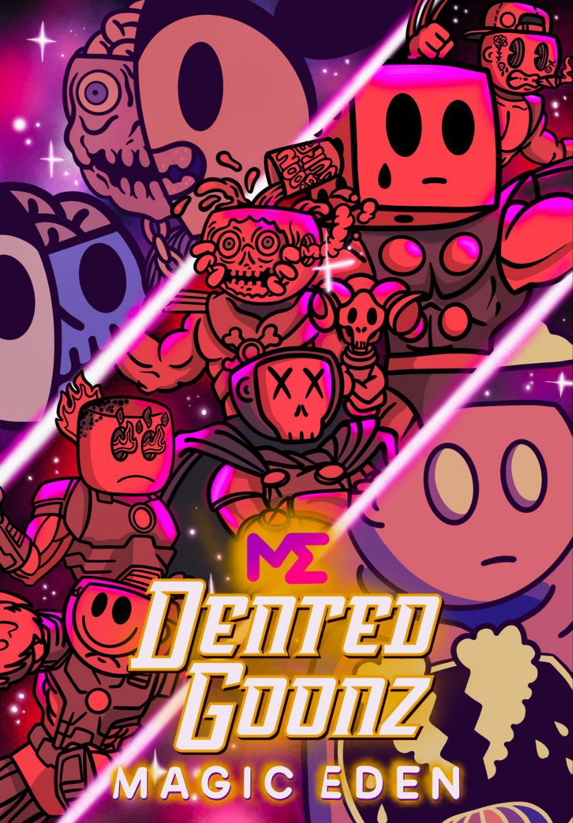 Our worlds are colliding... again 😶

Dented Goonz Open Edition 👺

July 20th on <a href="/MagicEden/">Magic Eden 🪄</a>  🪄