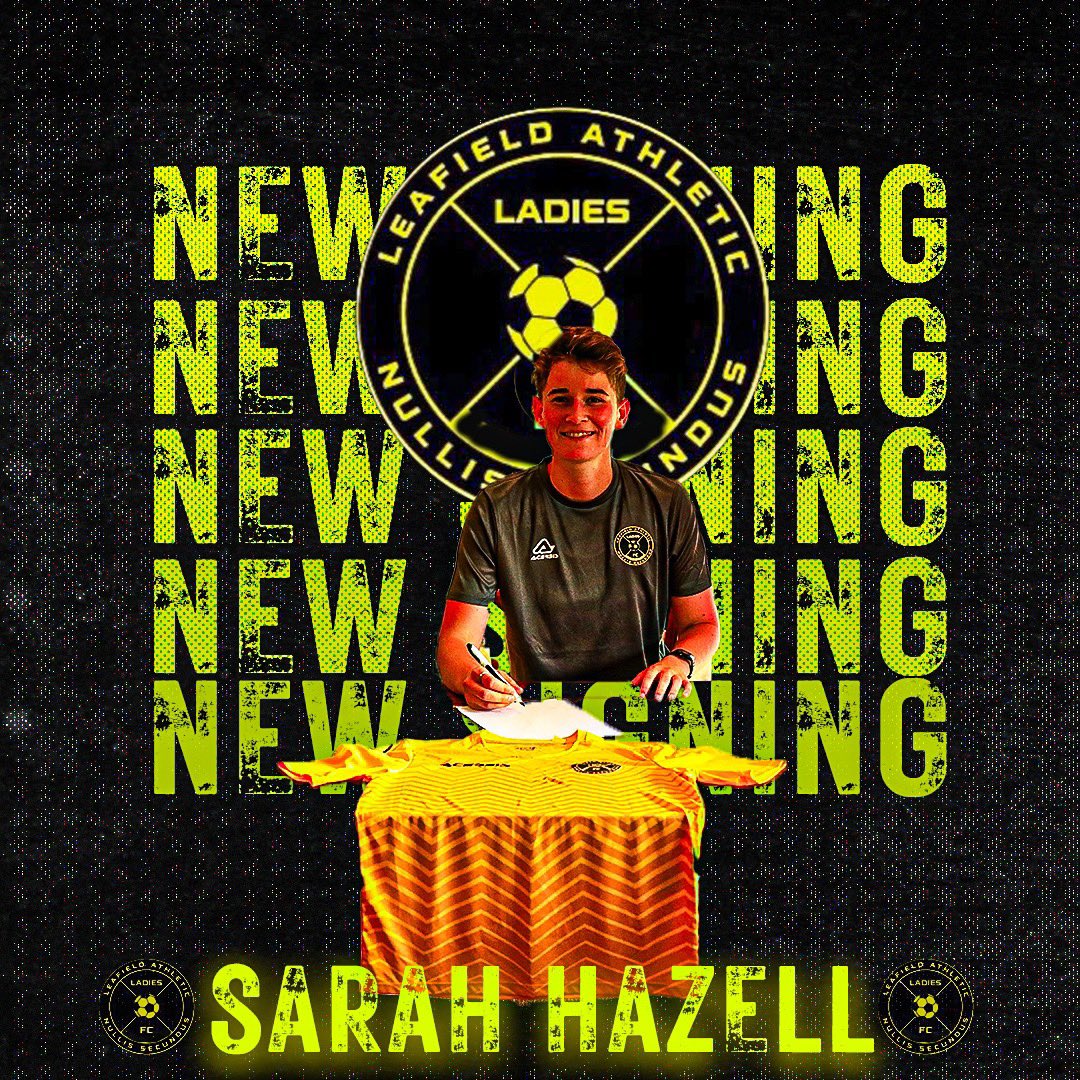 LeafieldAthLFC's tweet image. NEW SIGNING 
SARAH HAZELL

Sarah is a hardworking player with bags of talent. Sarah works as hard off the ball as she does on it. Sarah is a creative player, her flicks, tricks and drive to go forward are just a snippet of what’s to come this season. 

Welcome Sarah! 🟡⚫️
#LALFC