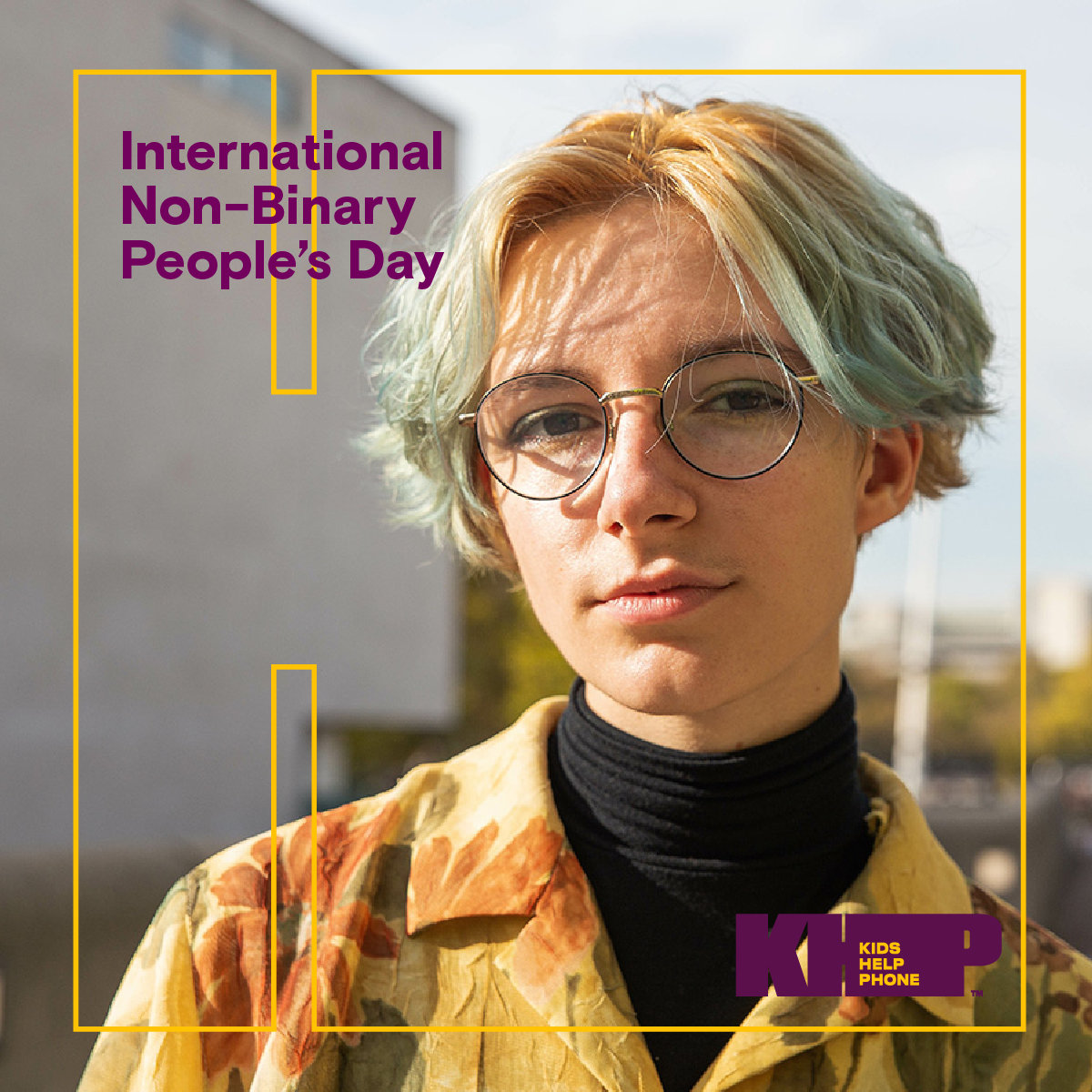 Today is International Non-Binary People’s Day on which we celebrate and create awareness for Non-Binary People. Whoever you are, however you identify, you are welcome at KHP. 

Call 1-800-668-6868
Youth can text 686868
Adults can text 741741 
Visit KidsHelpPhone.ca