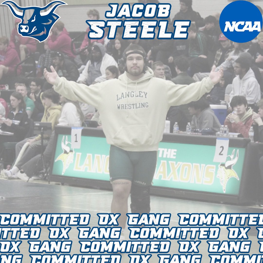 Committing to the Ox Gang from Langley HS in Virginia, let us welcome VA State Championship Place Winner Jacob Steele! #alfredstate #committed #oxgang