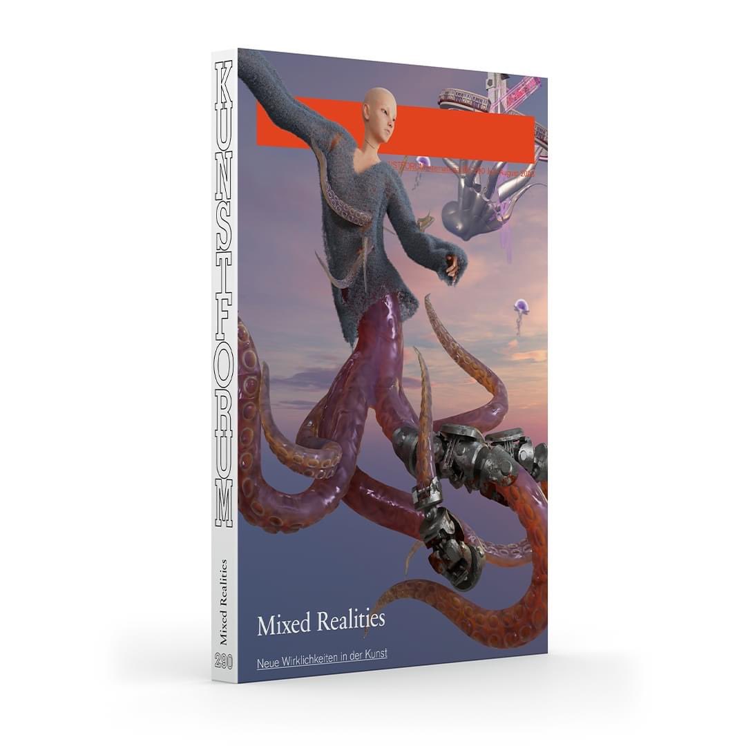 #hotoffthepress 🔥 After #aiart, my second issue for the #KunstforumInternational series is now available: Volume 290: „Mixed Realities“ (July - August 2023), 320 pages, illustr., with #avatar „Oz“ (2022) by #caofei on its cover  💖 @KUNSTFORUM_int  #mixedrealities #metaverseart