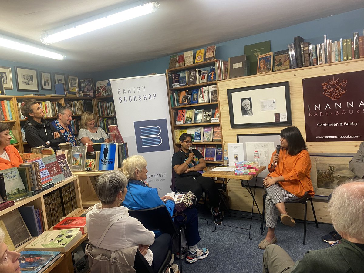 Today @BantryBookshop welcomes @dishabossy discussing her terrific debut novel Dirty Laundry with @chandrikanm Chandrika Narayanan-Mohan. West Cork Literary Festival #WCLF2023 #FreeEvent @WCLF @ILoveBantry @BantryBusiness @booksirelandmag @IrishTimesBooks #BooksWorthReading