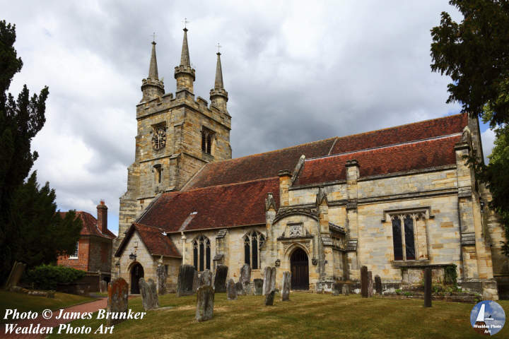 St John the Baptist #church in #Penshurst #Kent, available as #prints and on gifts here, FREE SHIPPING in UK: lens2print.co.uk/imageview.asp?… 
#AYearForArt #BuyIntoArt #FindArtThisSummer #churches #architecture #oldchurches #summer #historicbuilding #weald #wealdofkent #village