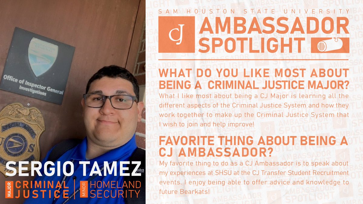 You see their faces around the building… our CJ Ambassadors! Each month, we spotlight the students who provide event support, lend a hand on move-in day, help students find classes, assist in recruiting &amp; more! This month, we introduce Sergio Tamez! #CJAmabassadorSpotlight