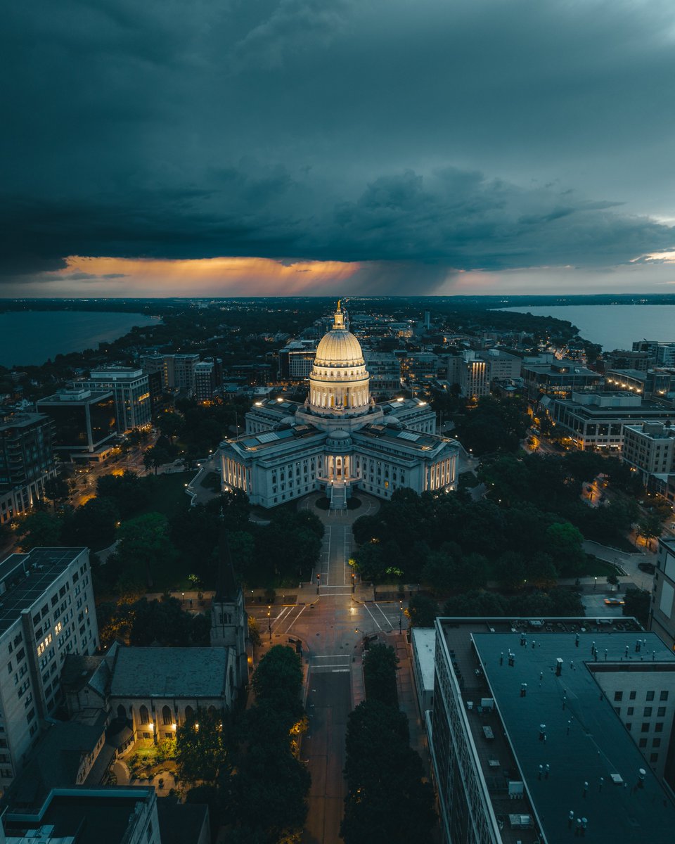 Caught a dramatic sunrise today in Madison