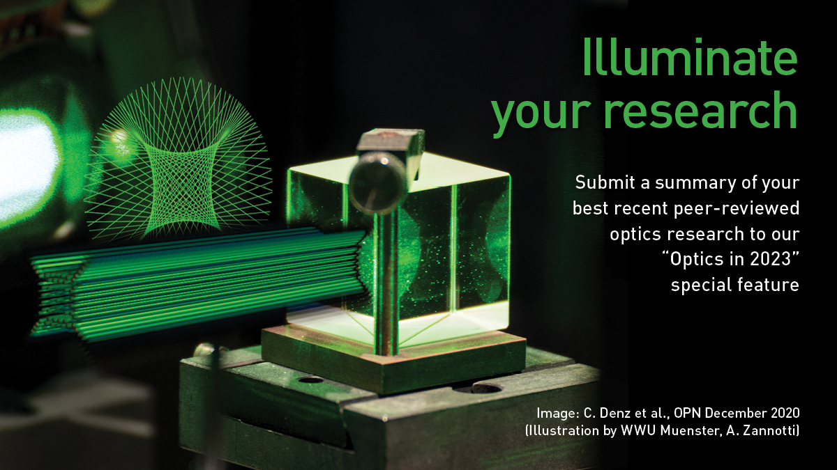 opnmagazine on Twitter " Be included in OPN's "Optics in 2023" issue
