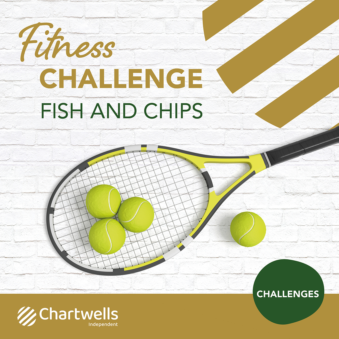 Keep your young people entertained and eco-conscious this summer! Join us for educational activities, physical challenges, and sustainability tips. Let's kick off with our Fish & Chip challenge. Grab a racket and head over to Instagram! #ChartwellsIndependentSummerChallenge