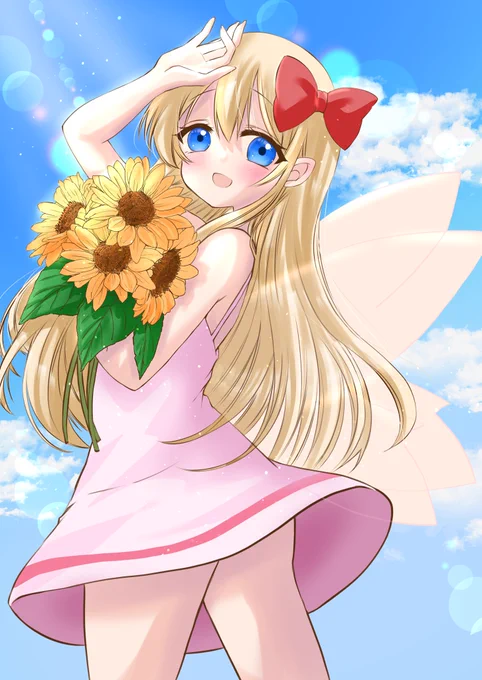 #深夜の真剣お絵描き60分一本勝負リリーちゃん 夏ver 