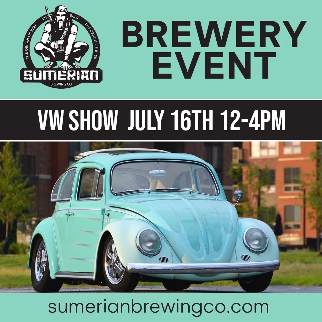 SumerianBrewing's tweet photo. Get ready for an adrenaline-filled weekend at as we present not just one, but two thrilling car events back-to-back! Saturday, July 15th 12-4 P.M. and Sunday, July 16th 12-4 P.M.  @SumerianBrewing 🗓️🏁 https://t.co/E2TYY8MfLI