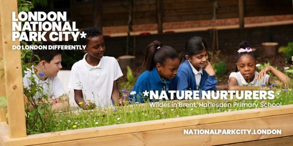 Look out for our @harlesdenschool group from our#wilderInBrent  project supporting the #dolondondifferently campaign #NationalParkCity on billboards through #London @GroundworkLON @LDN_environment @RHSSchools @FranABox @CllrGwenGrahl @kkrupas #ClimateAction