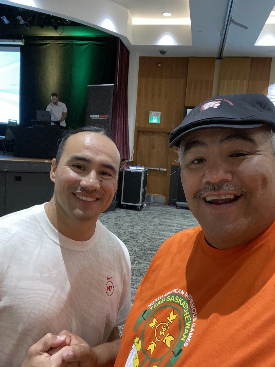 linklatervj's tweet photo. Sending off team Saskatchewan for the North American Indigenous Games in Halifax, V is a 1990’s Gold Medal winner in Boxing!!! Go team Saskatchewan https://t.co/Lo6DesSs3Z
