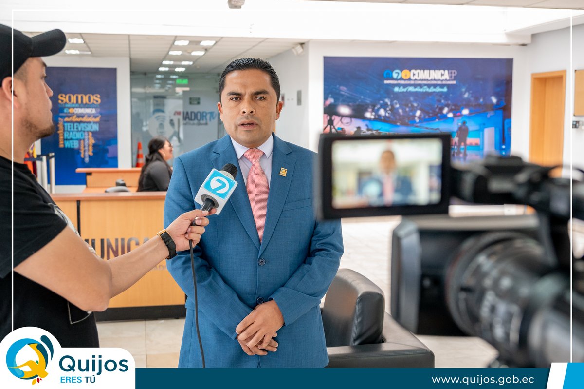 GADMQuijos's tweet photo. 📢 ¡El alcalde Edison Cueva, presidente de la Mancomunidad Turística La Ruta del Agua, promocionó el Ciclo Tour 5ta edición en Quito! 🎙️🚴‍♀️🚴‍♂️ Del 11 al 13 de agosto de 2023, vive la mejor Ruta del Ecuador con ciclistas de todo el país.

@teleamazonasec @ecuavisa @EcuadorTV https://t.co/8D2oGjCqqs