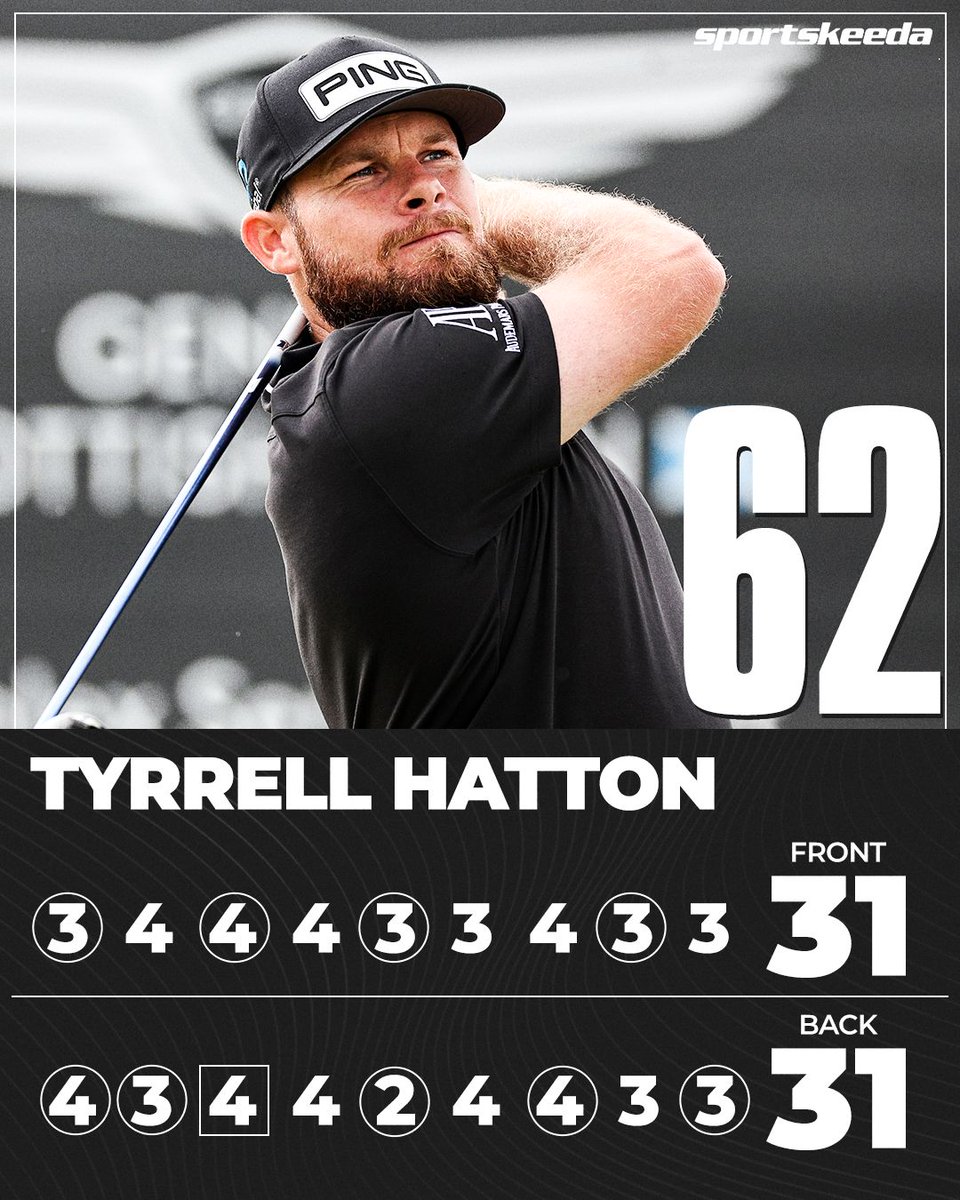 SportskeedaG's tweet photo. Tyrrell Hatton's lowest Scottish Open round of his career โณ๏ธ
#TyrellHatton #GenesisScottishOpen #ScottishOpen https://t.co/AERGFe73ID