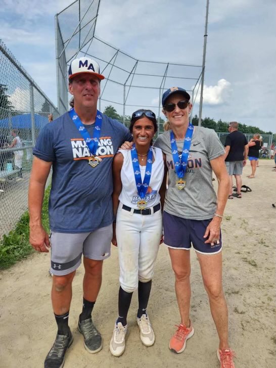 Congrats to East Walpole resident, Shyla Ahluwalia (‘26) and coaches Maturo and Hickey for helping the Southeast Region take gold at Bay State Games this week! ⁦<a href="/ISLSPORTS/">The ISL</a>⁩ #rollcats