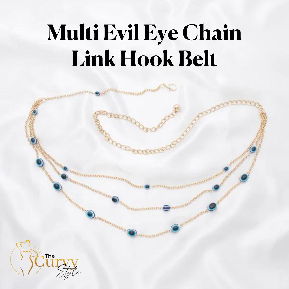 👁️🔗 This trendy accessory not only keeps you in style but also wards off negative energy with its symbolic evil eye design Order now & add a touch of mystic charm! thecurvystyle.com/products/fbj2-… . #EvilEyeBelt #ChainLinkBelt #FashionProtection #SymbolicFashion #TrendyAccessories