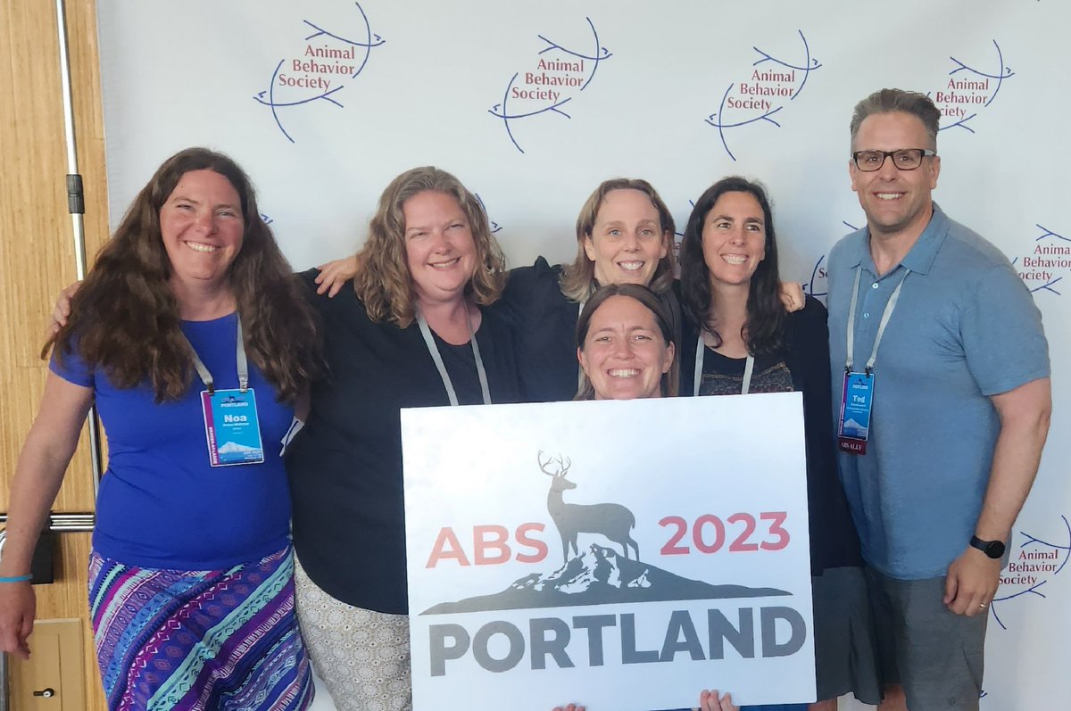 When @ucdavis Animal Behavior Graduate Group students and faculty past and present spanning 30 years get together for a photo at #ABS2023! @AnimBehSociety