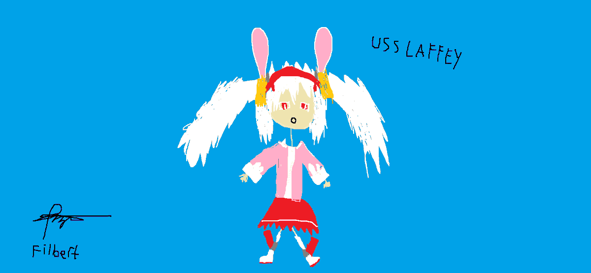 Johnham_141's tweet photo. USS Waffey, im not good at drawing, this is the best i could do :^) #AzurLane5thAnniv #AzurLane https://t.co/4LDoZFTvRq