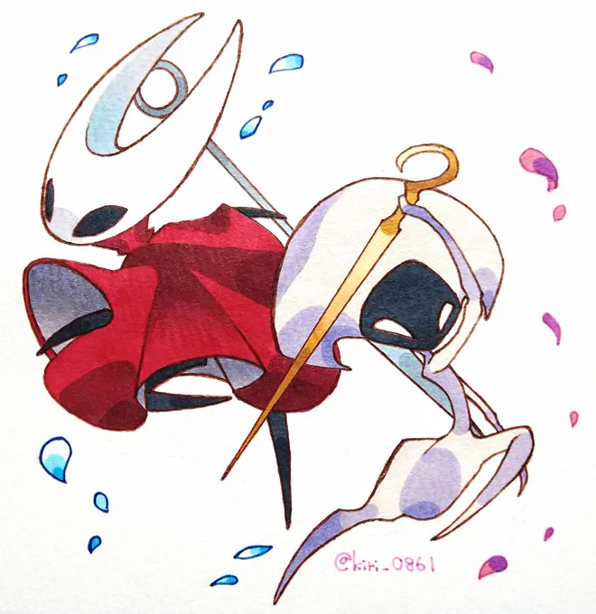 赤と白  #HollowKnight