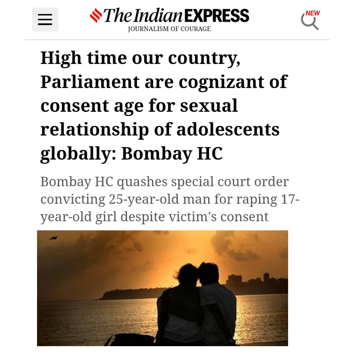 AgentsofIshq's tweet photo. What's wrong with letting youth be sexual?
This Bombay High Court Judgement, as reported by @IndianExpress, asks the Indian legal system to consider lowering the age of consent to give some space for teen sexuality!

#POCSO #AgencyNotAge #Sexuality #Youth https://t.co/Xv5wThpv2k